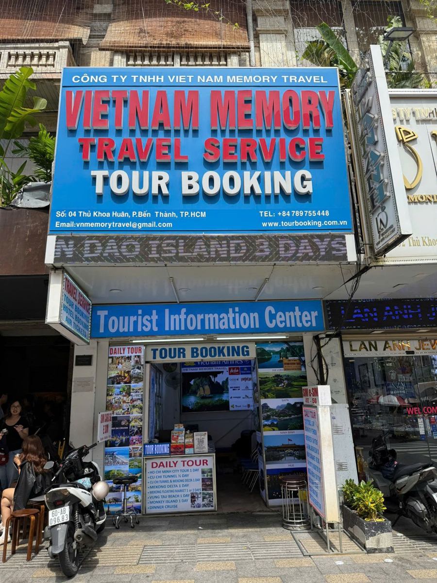 Vietnam Memory Travel office front at 04 Thu Khoa Huan, District 1