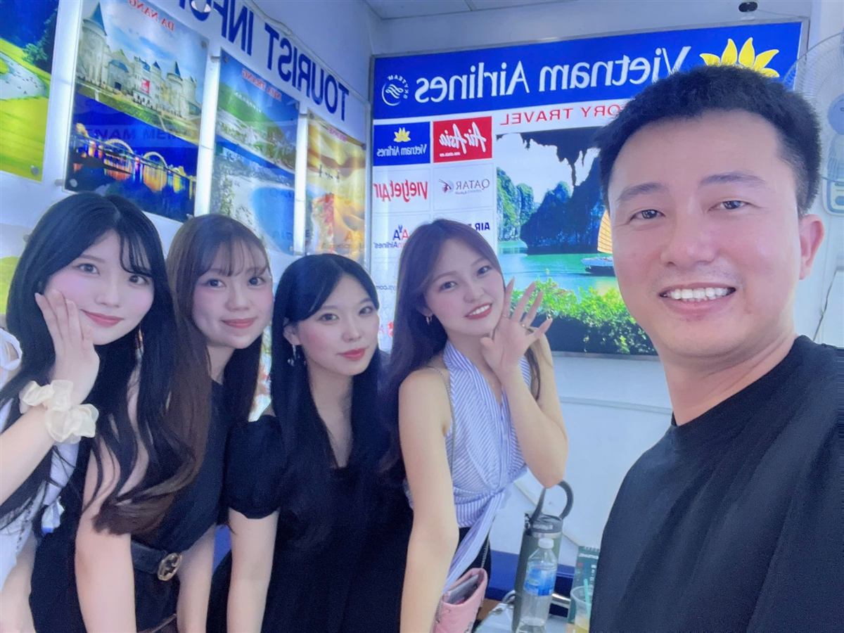 Happy guests with our team